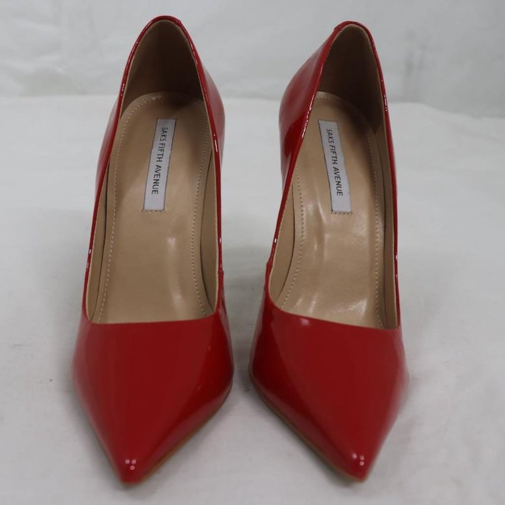 Red patent Leather Stilettos